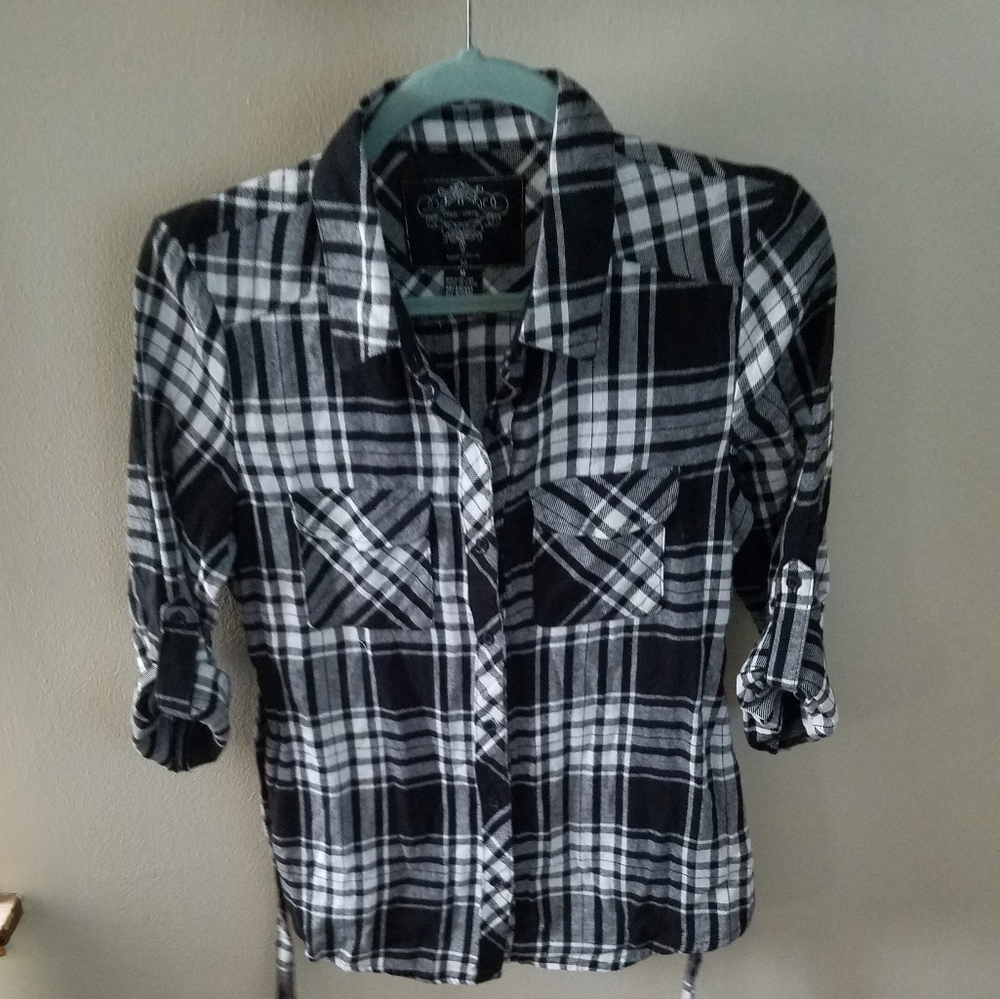 Tie Waist Flannel